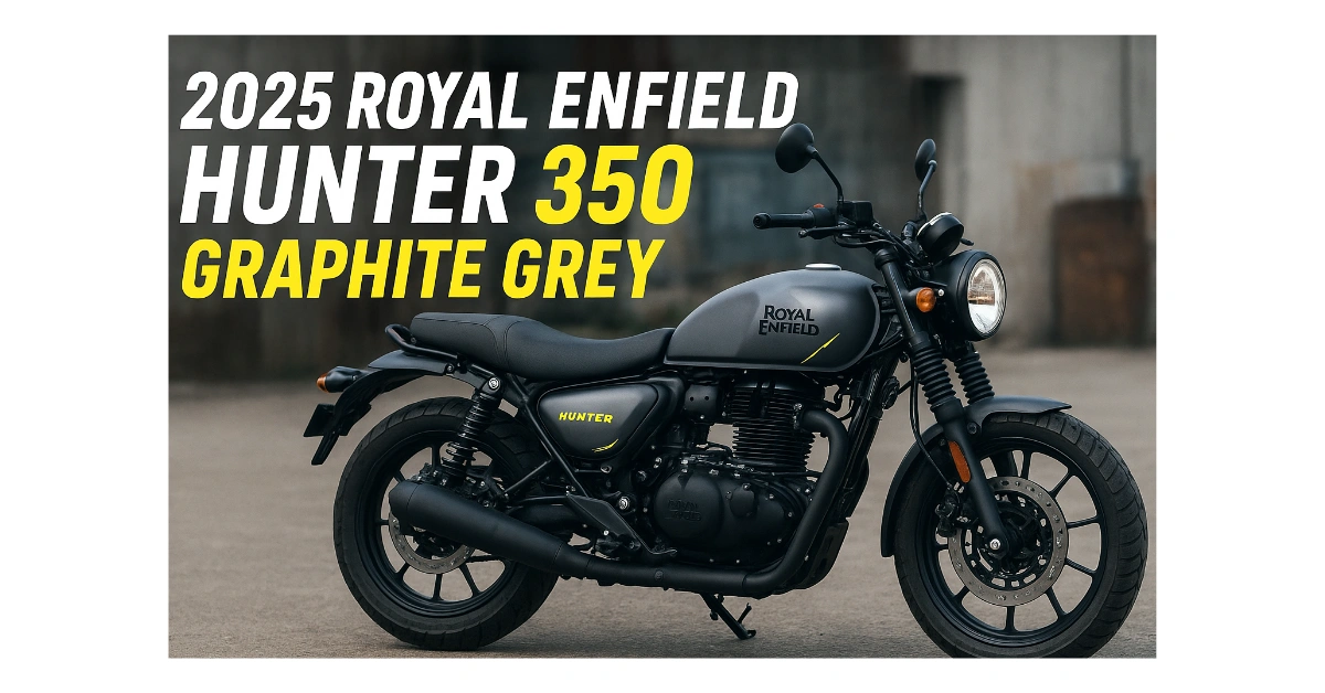 2025 Royal Enfield Hunter 350 Graphite Grey bike