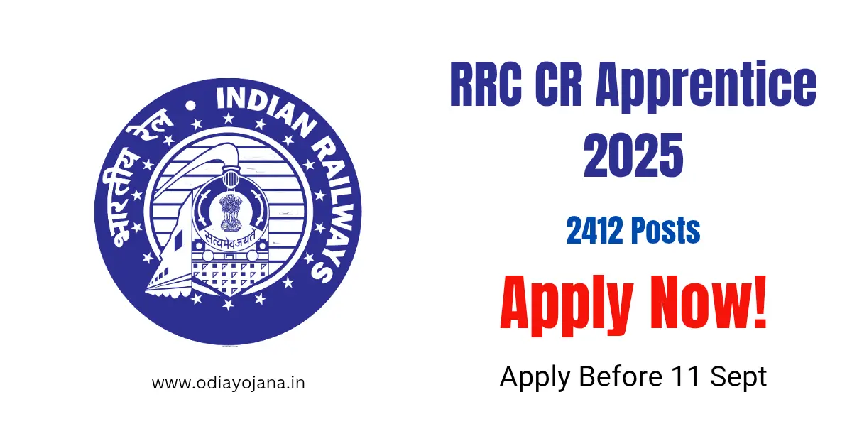 RRC CR Apprentice Recruitment 2025 Apply Online for 2412 ITI Posts