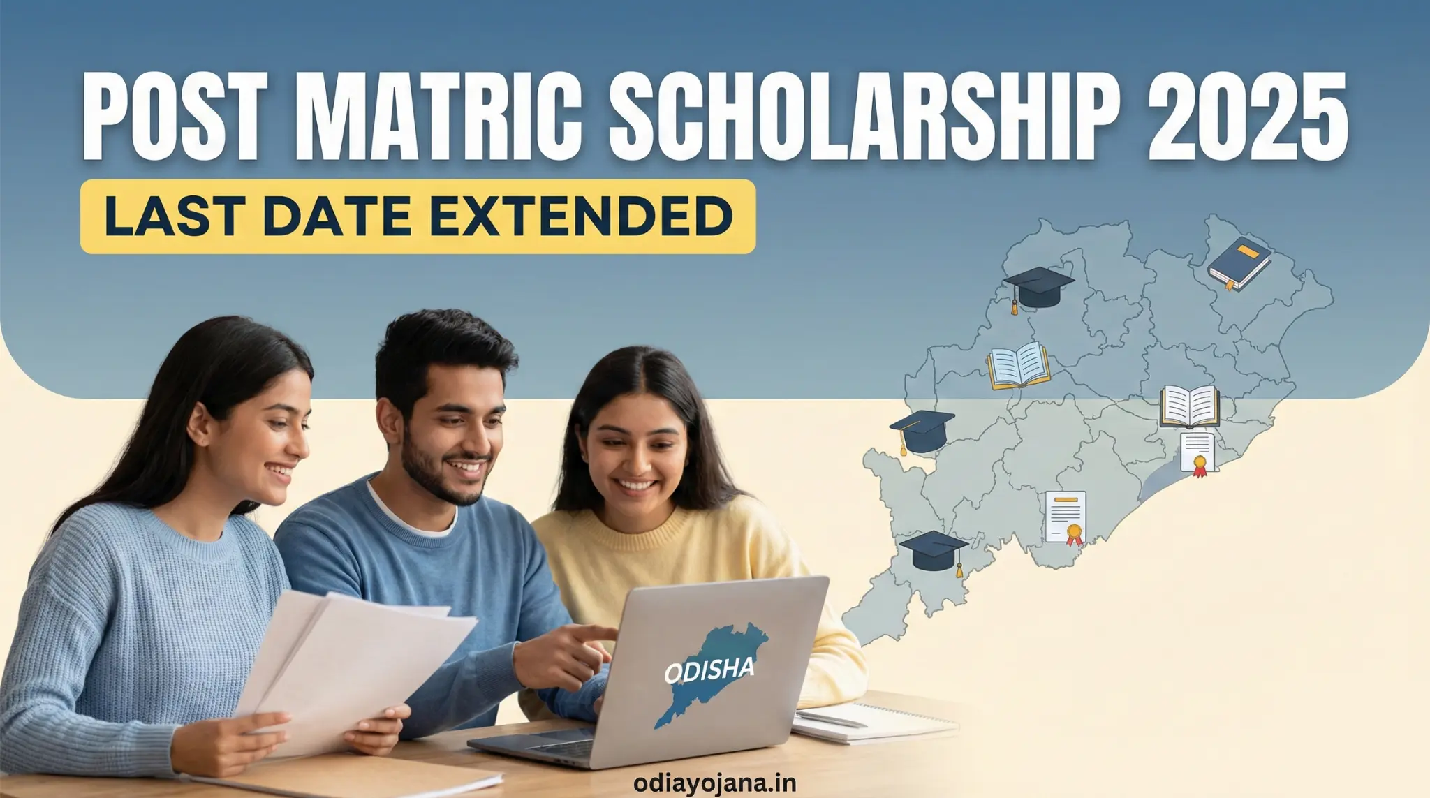Post Matric Scholarship Odisha 2025 banner