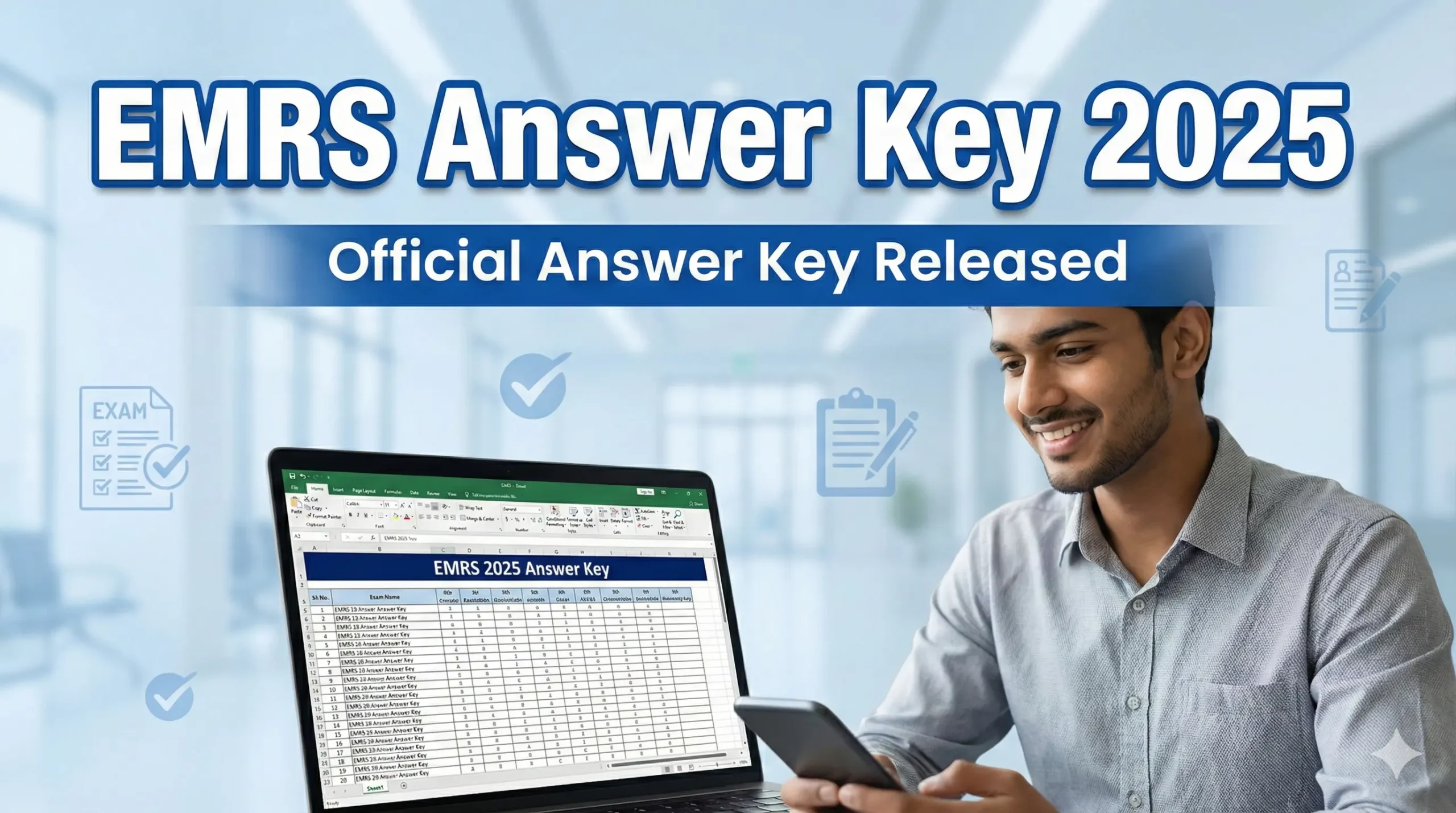EMRS Answer Key 2026 Official PDF