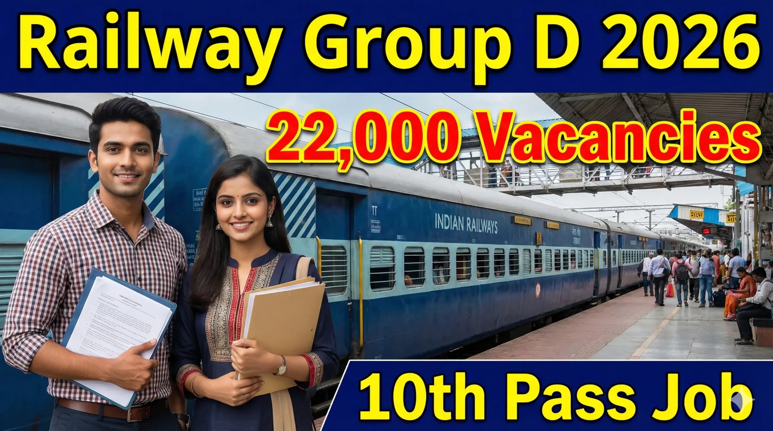 Railway Group D Recruitment 2026 notification for 10th pass candidates
