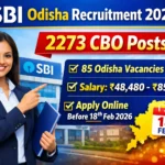 SBI Odisha Recruitment 2026 – Apply Online for CBO Vacancy