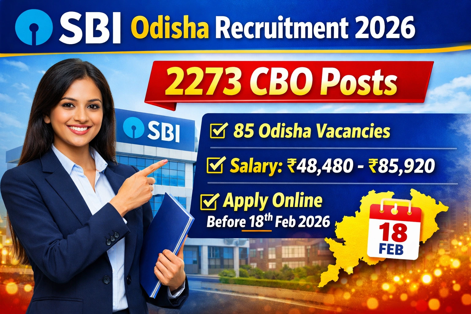 SBI Odisha Recruitment 2026 – Apply Online for CBO Vacancy