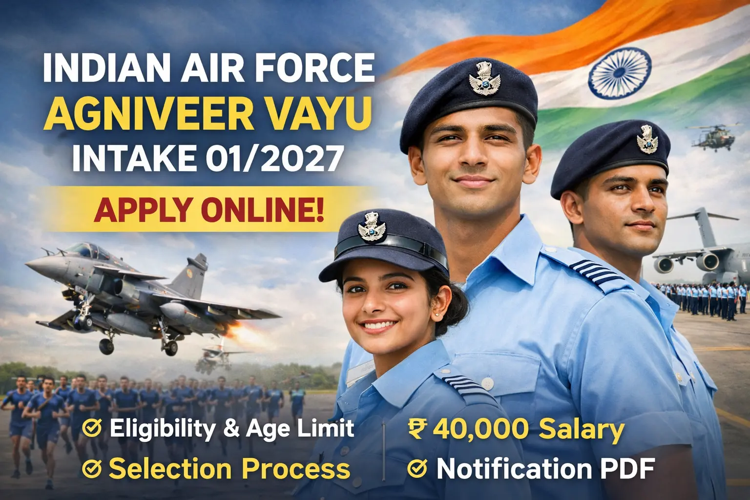 Indian Air Force Agniveer Vayu Recruitment 01/2027 Notification