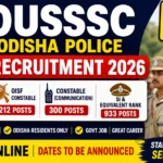 OUSSSC Odisha Police Recruitment 2026 Notification for 7664 Constable and SI Posts
